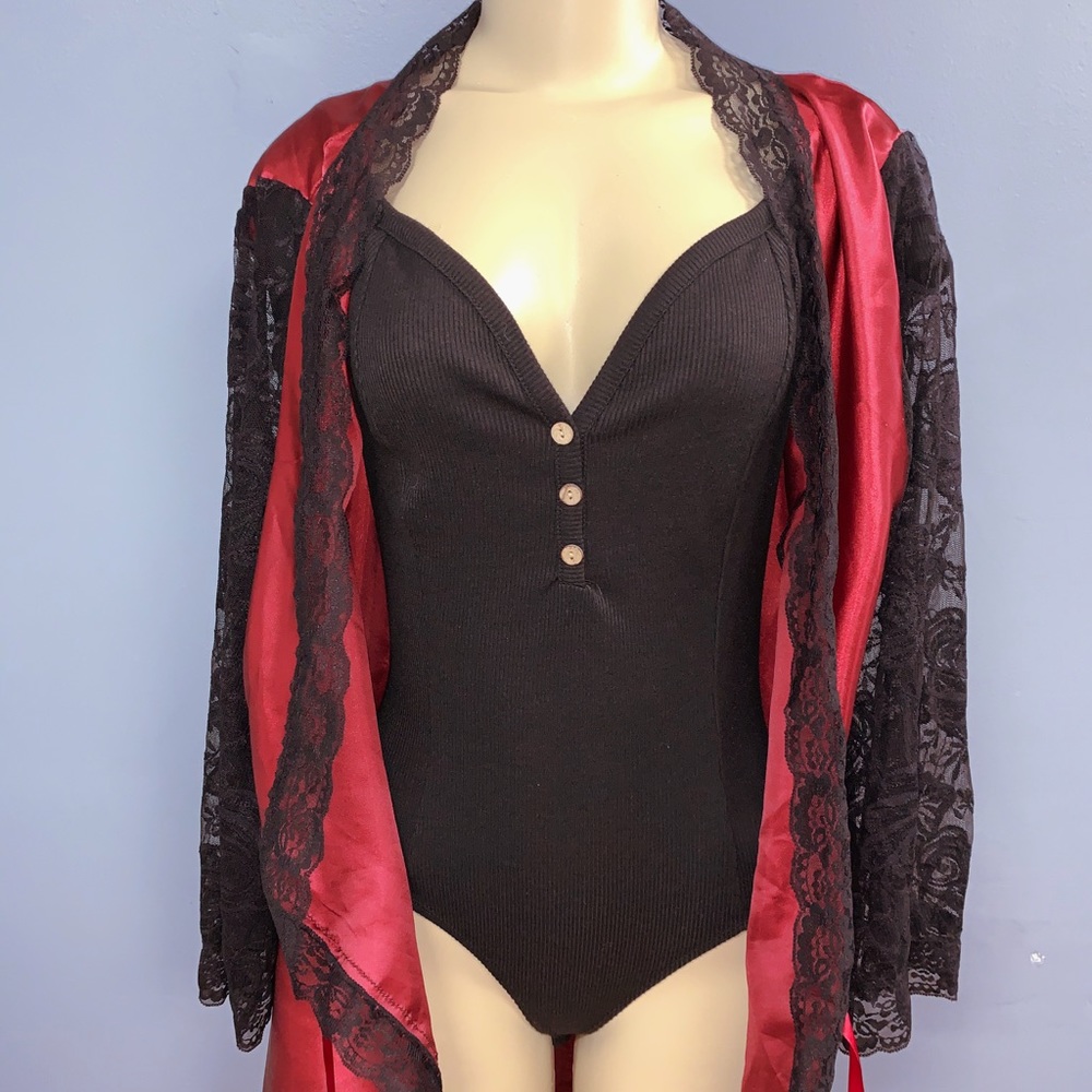 Sexy Lingerie Robe Women's Silk Satin Robe